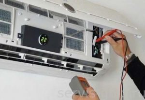 Кондиционер после аккуратной установки на объекте